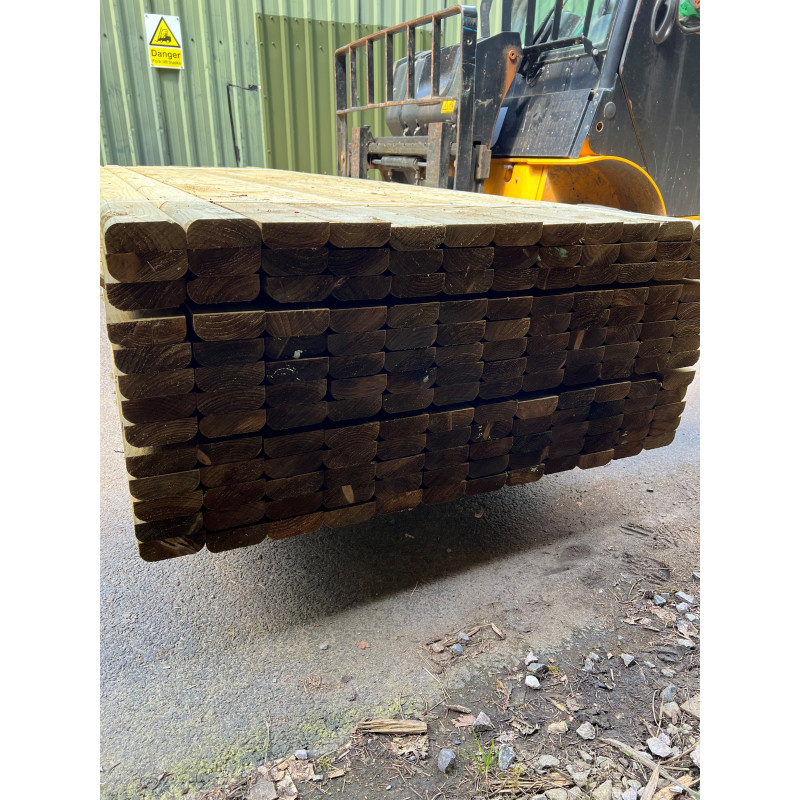 360m Sawn Treated 100 X 38mm D Rail